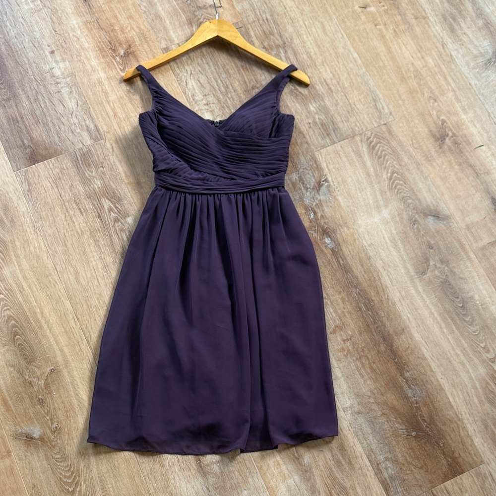 Elegant Purple Sleeveless Dress